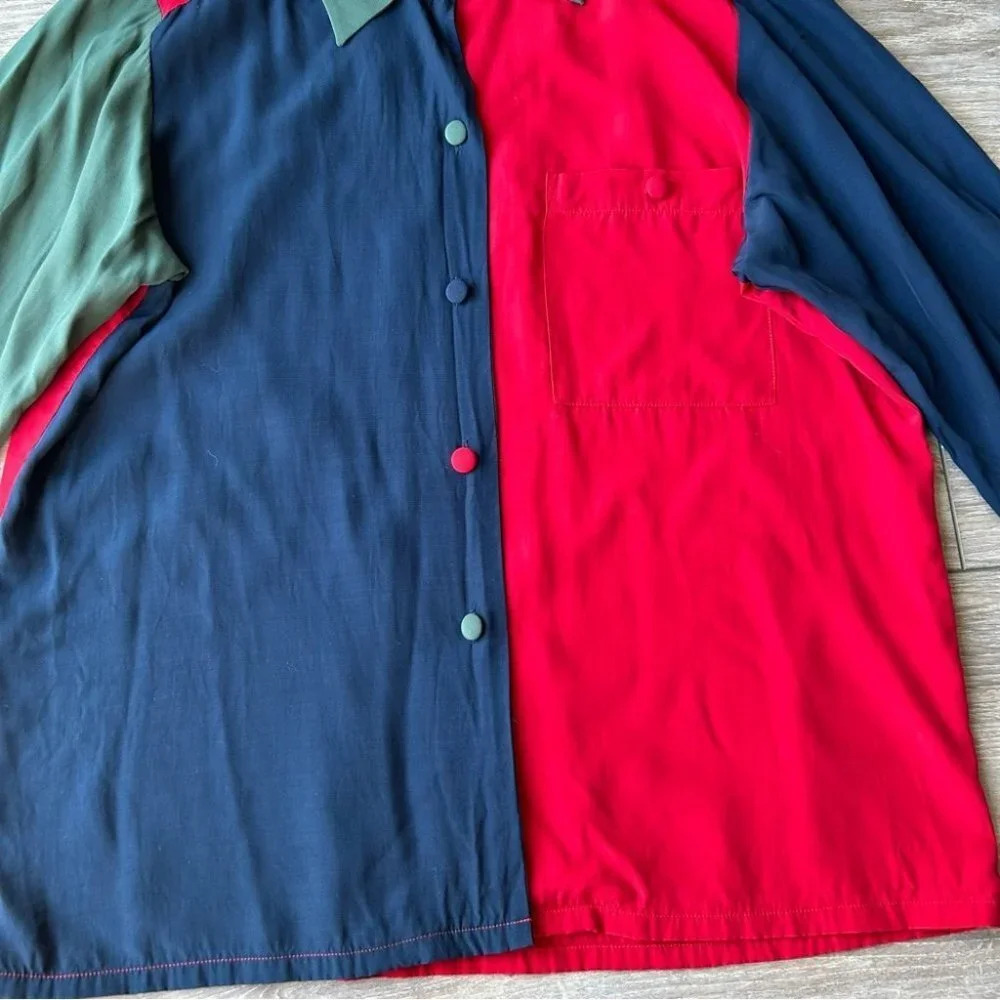 Vintage Eric Alexandre Colorblock Button Down Shirt - Picture 8 of 15
